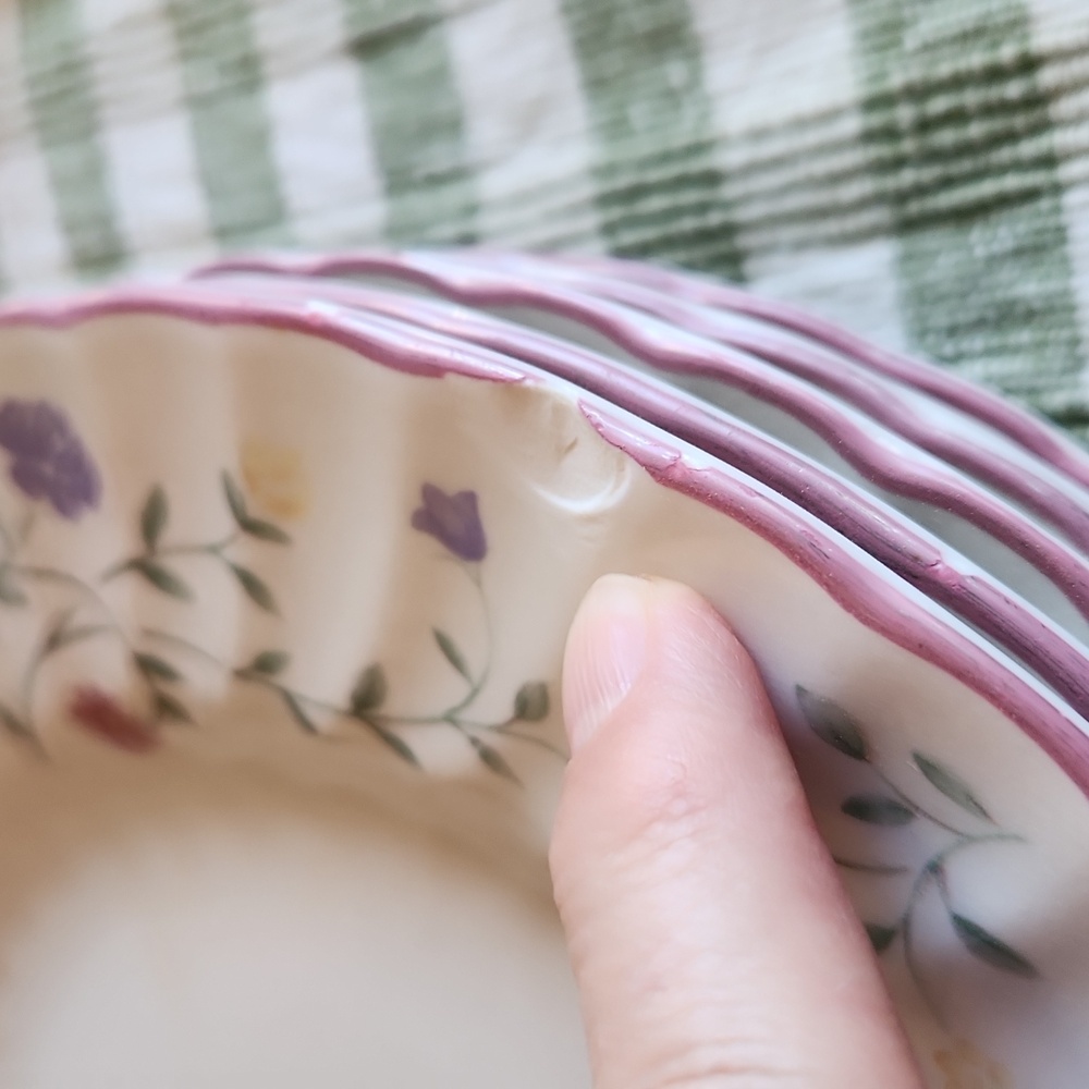 Summer Chintz Pattern Dinner Plates By Johnson Bros. England Ceramic Floral - Picture 2 of 11